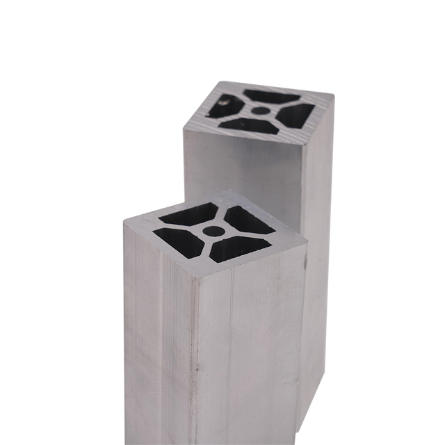 Tubo cuadrado de aluminio con dise&ntilde;o de dise&ntilde;ador para extrusiones estructurales