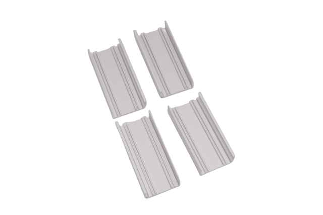 Marco de Aluminio Anodizado Plata para Puertas Ventanas con Decorativo Resistente